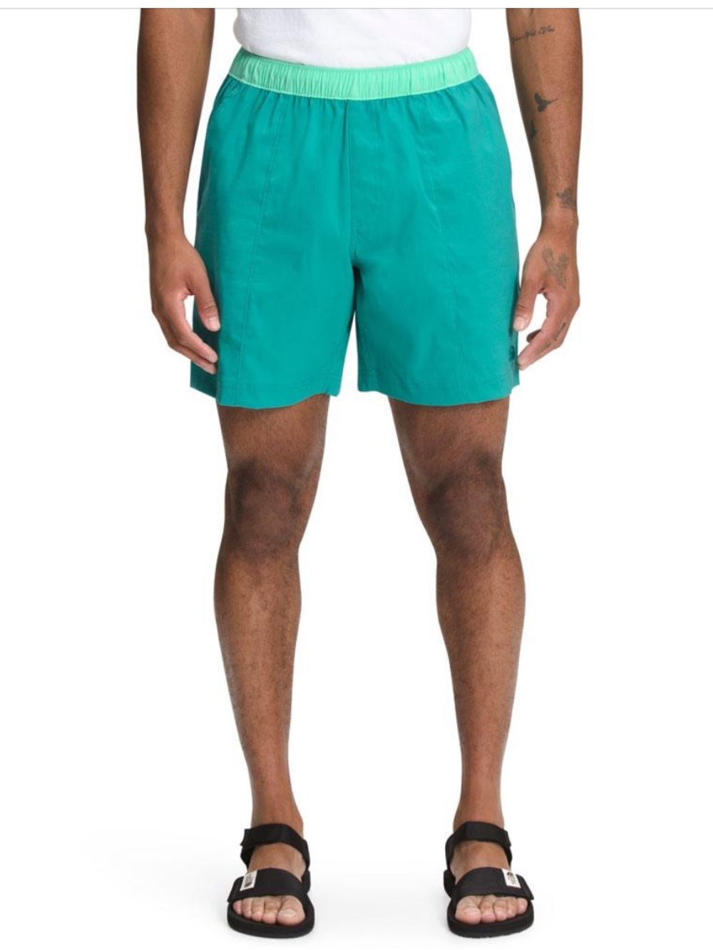 The North Face Teal and Mint Athletic Shorts